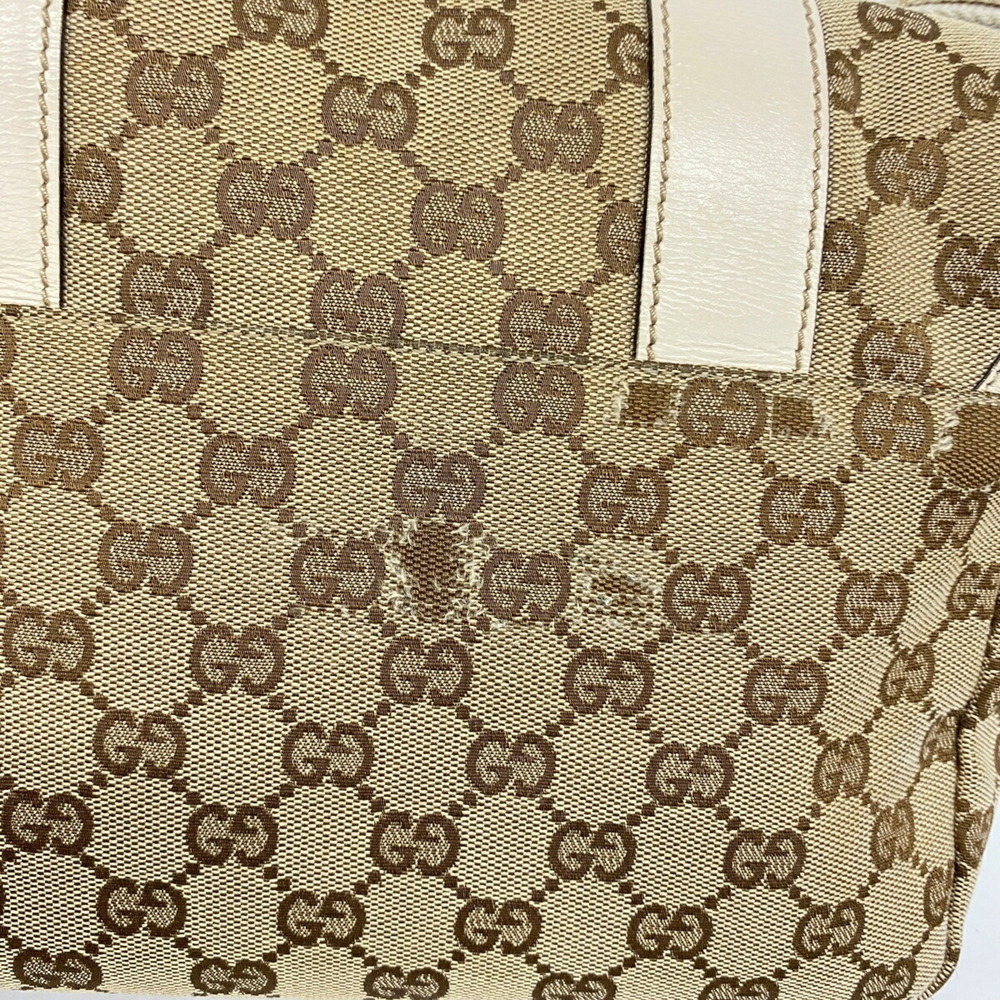 Gucci GG Canvas Shoulder Bag 145858 Brown White Men's - Picture 6 of 14